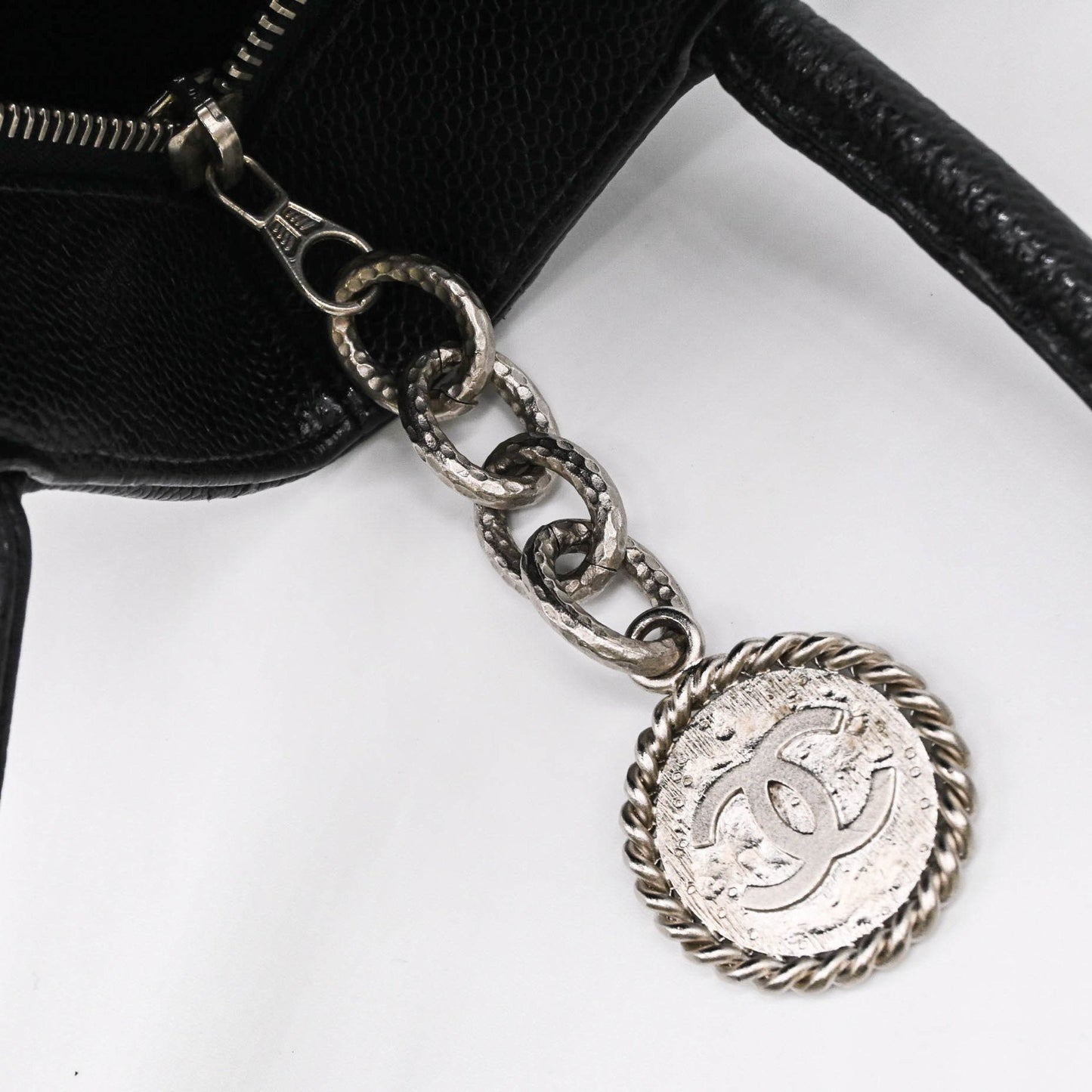 Chanel Calfskin Black Handbags