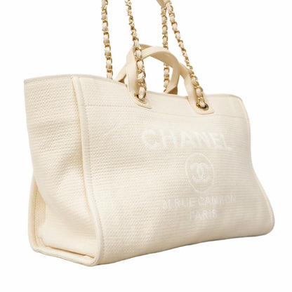 Chanel Canvas White Tote Bags
