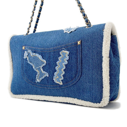 Chanel Denim Blue Shoulder Bags