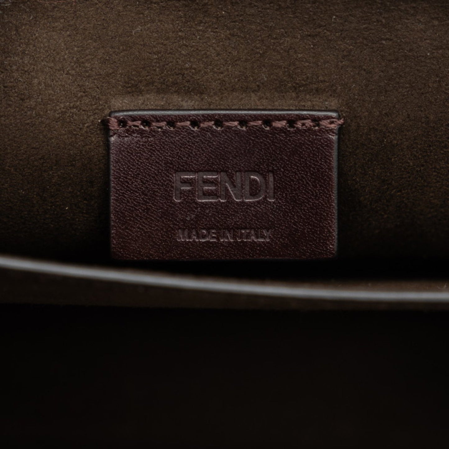 Fendi Patent White Shoulder Bags