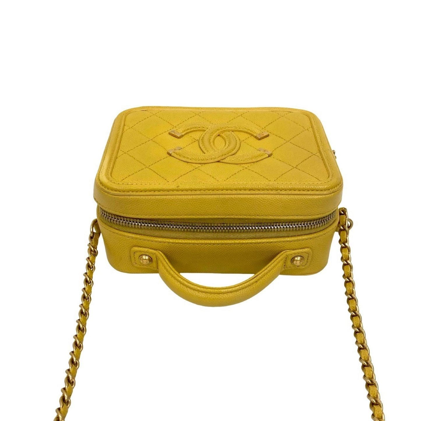 Chanel Calfskin Yellow Shoulder Bags