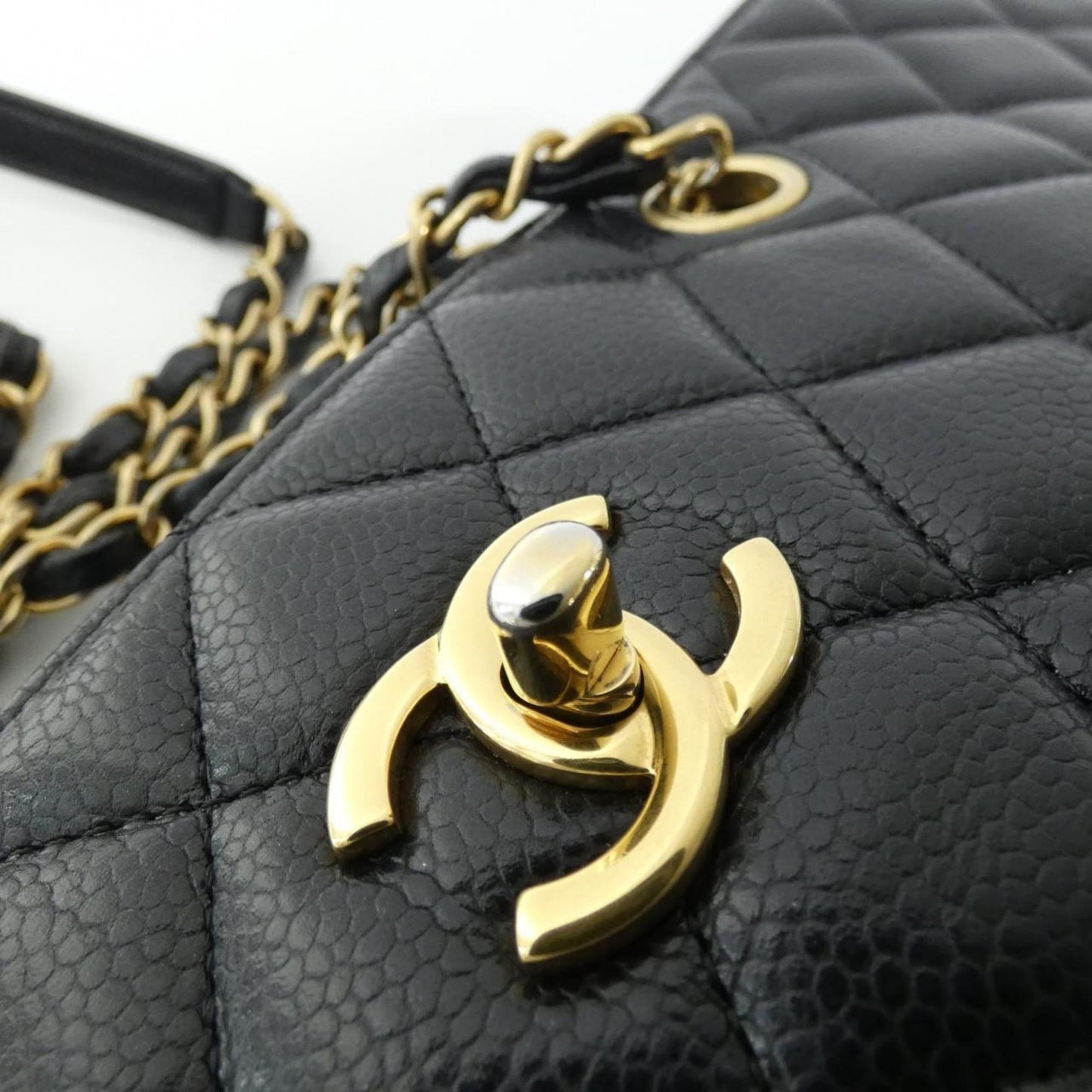 Chanel Calfskin Black Handbags