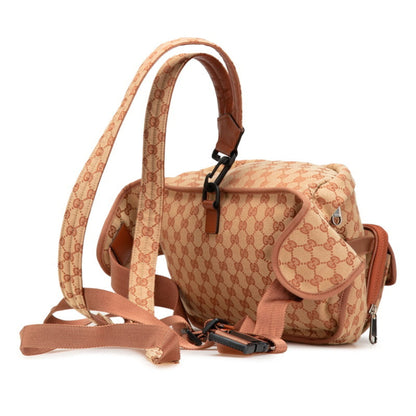 Gucci Canvas Brown Crossbody Bags