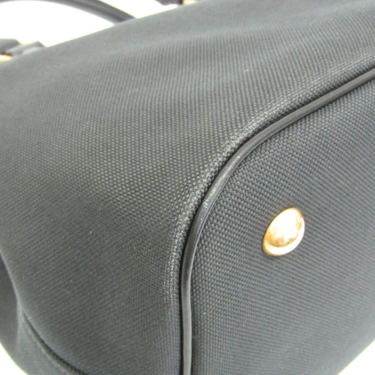 Prada Woven Fabric Black Handbags
