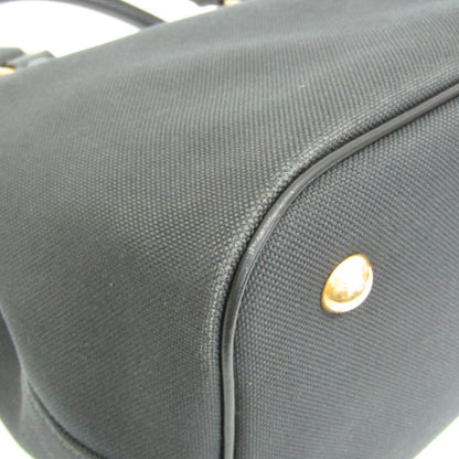 Prada Woven Fabric Black Handbags