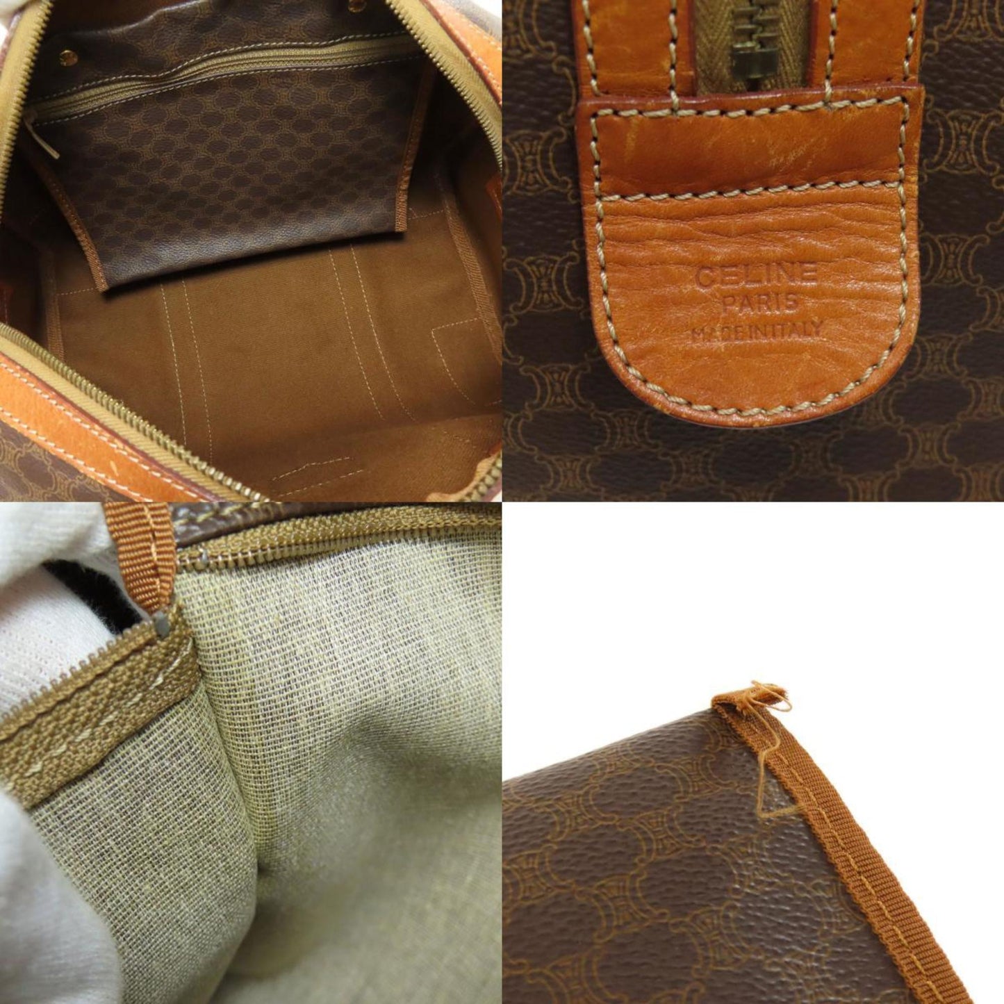 Celine Pvc Brown Travel Bags