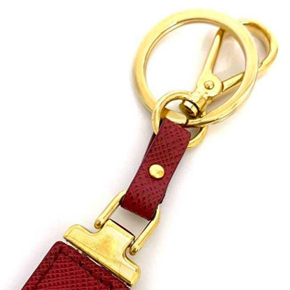 Prada Gold Red Key Rings