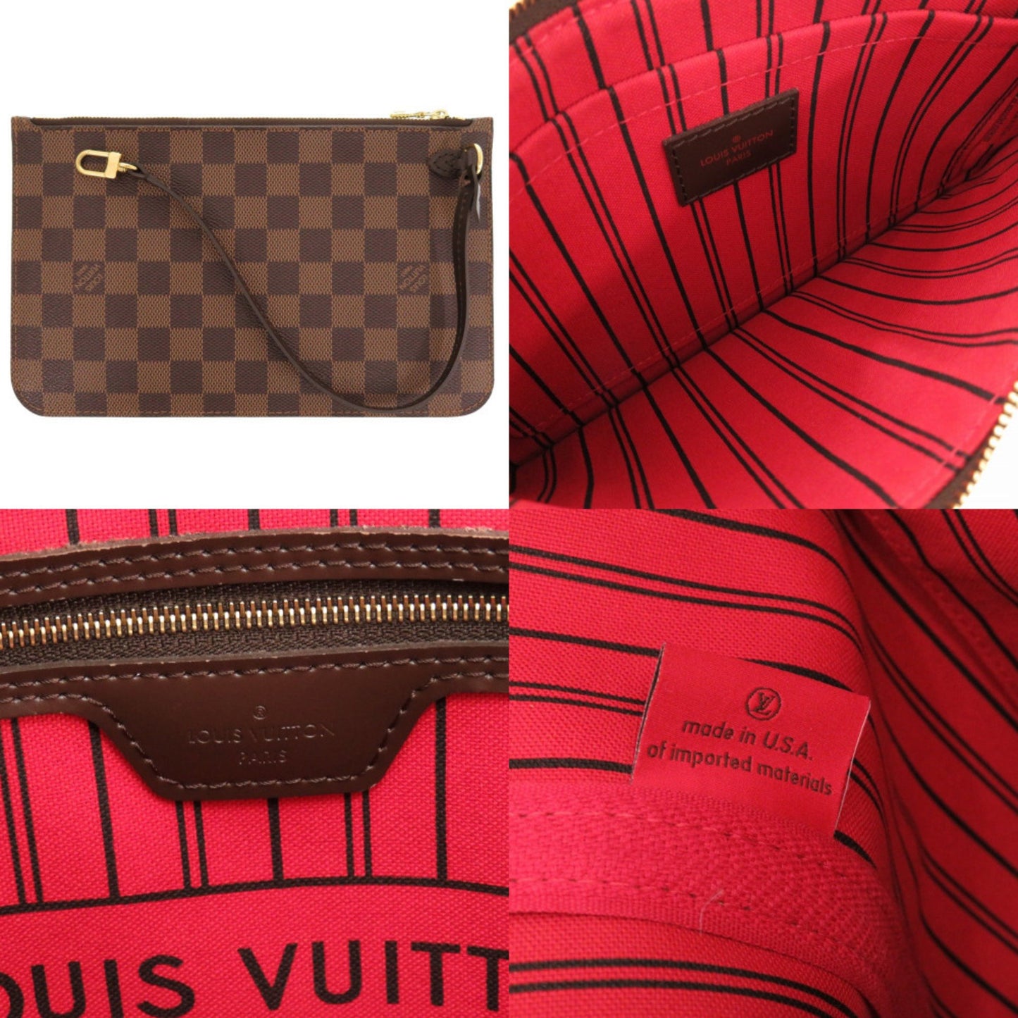 Louis Vuitton Monogram Canvas Red Tote Bags
