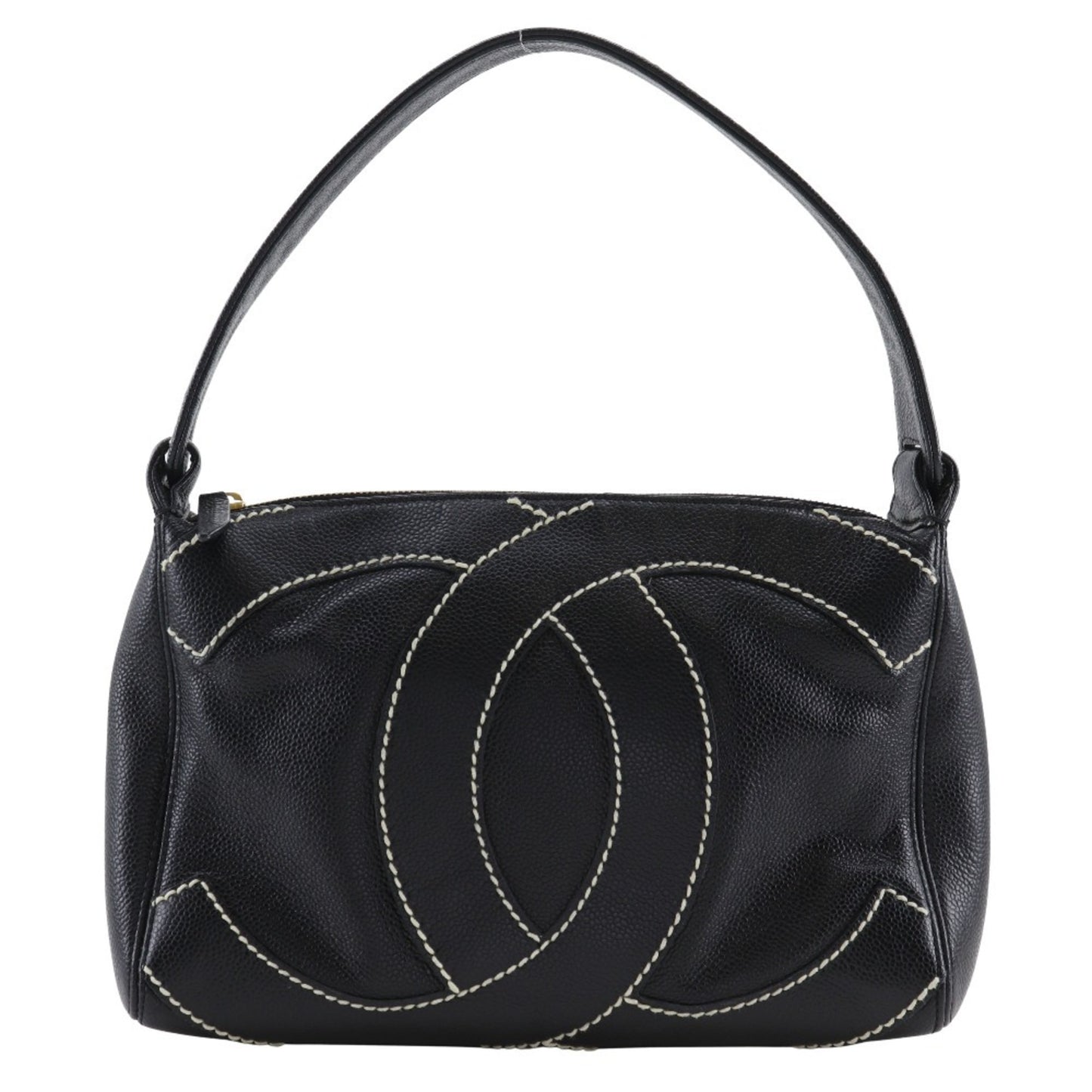 Chanel Calfskin Black Shoulder Bags