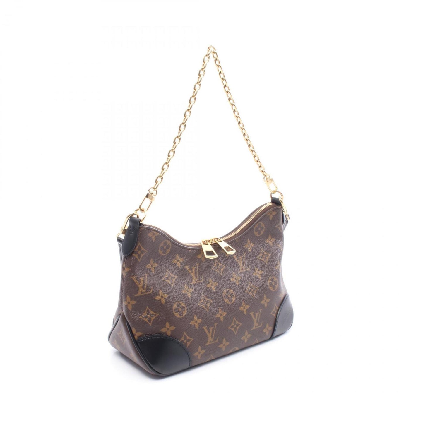 Louis Vuitton Coated Canvas Black Handbags