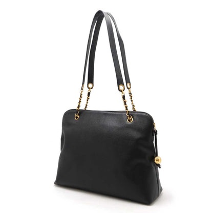 Chanel Calfskin Black Shoulder Bags