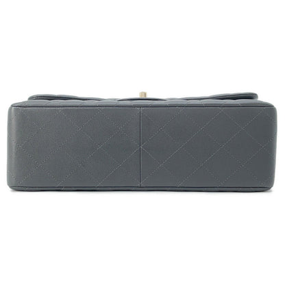 Chanel Calfskin Gray Shoulder Bags