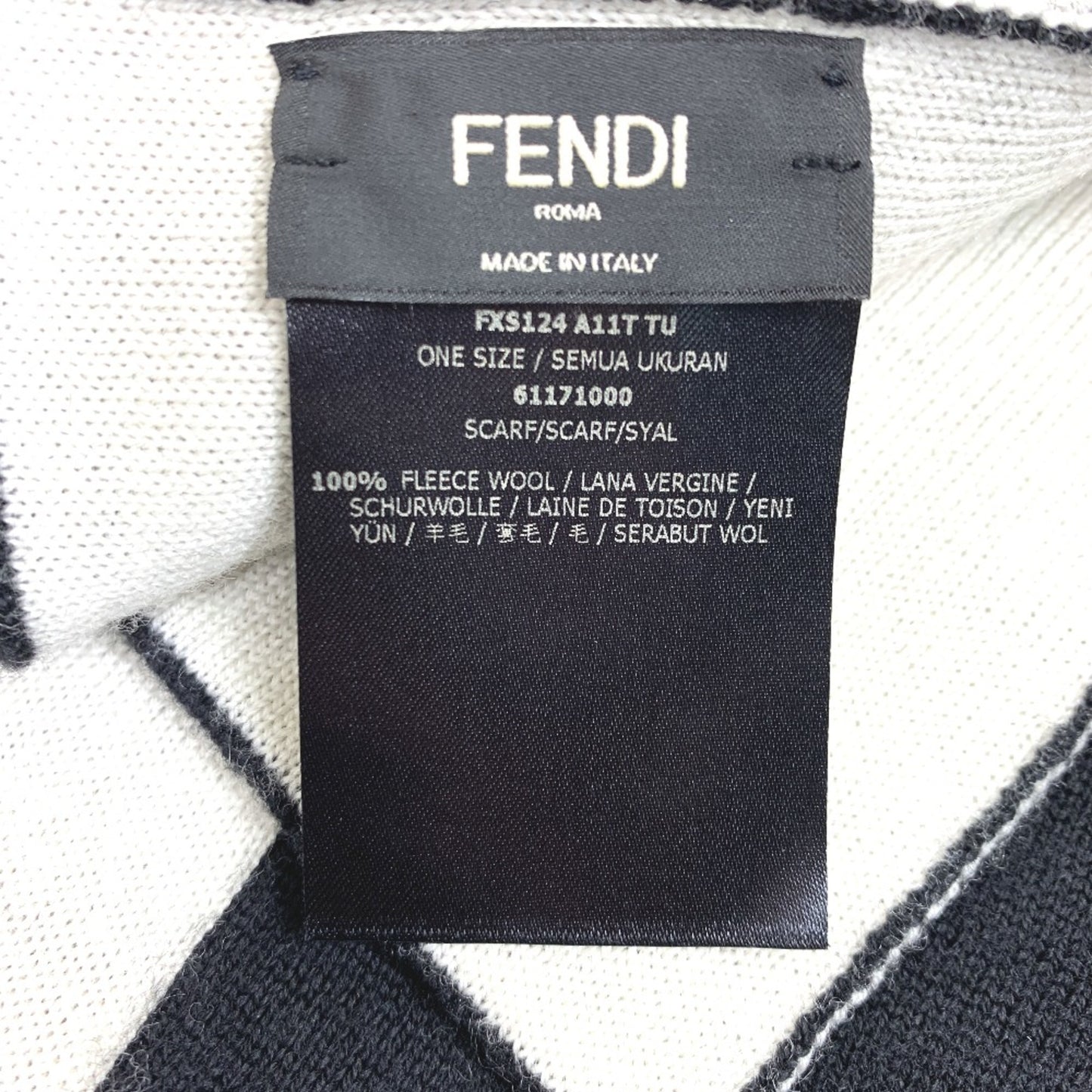 Fendi Wool Black Scarves