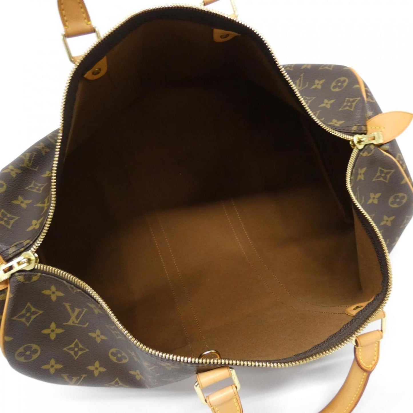 Louis Vuitton Coated Canvas Brown Travel Bags