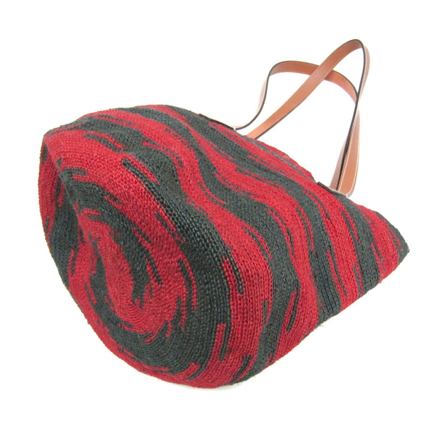 Loewe Woven Fabric Brown Tote Bags