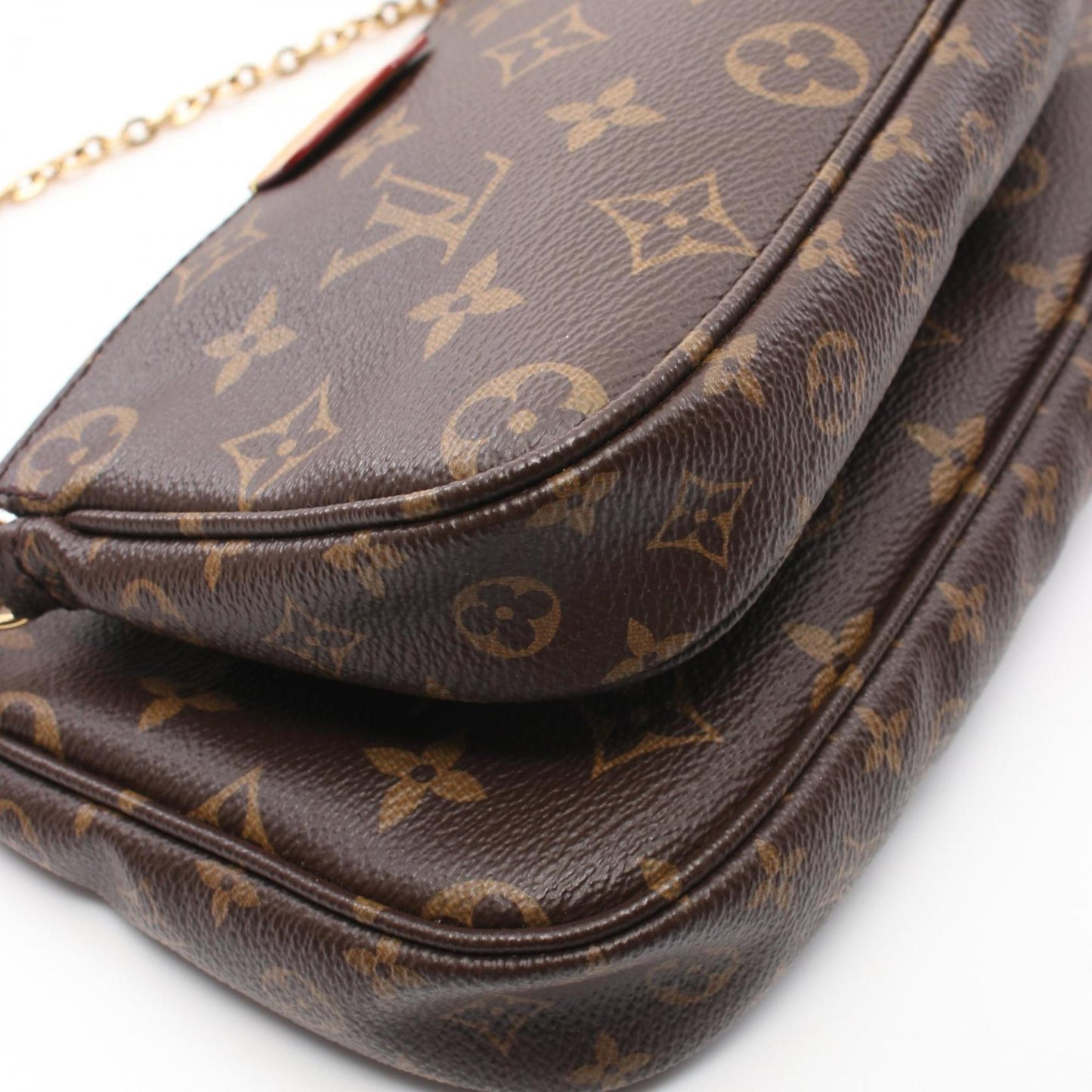 Louis Vuitton Coated Canvas Brown Shoulder Bags
