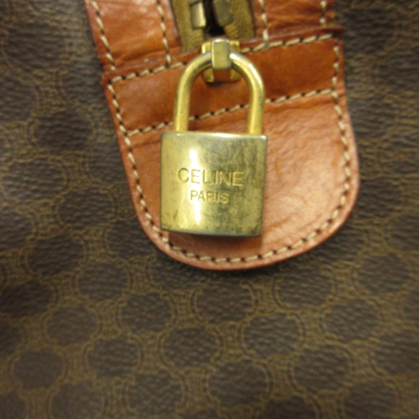 Celine Pvc Brown Handbags