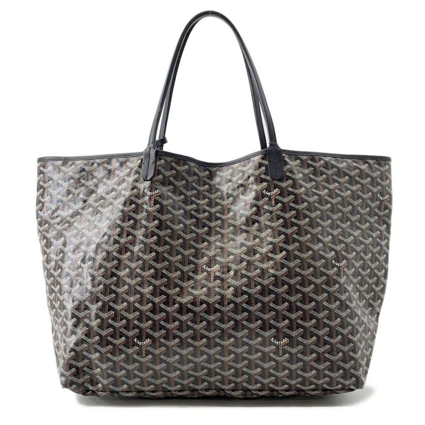 Goyard Pvc Black Tote Bags