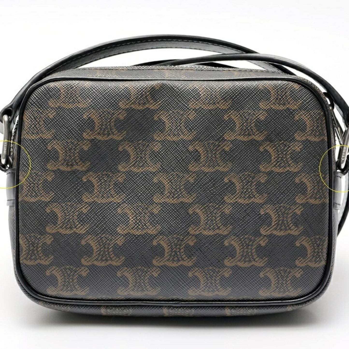 Celine Canvas Brown Shoulder Bags