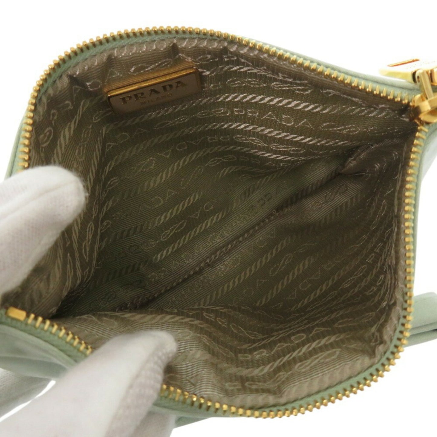 Prada Satin Green Small Bags