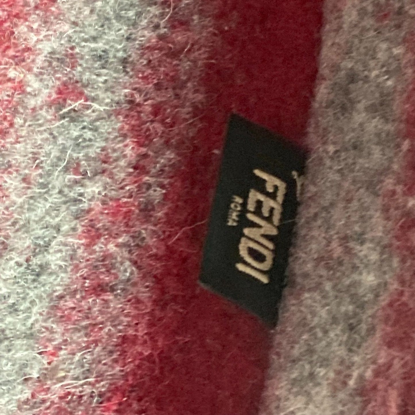 Fendi Wool Blue Shoulder Bags