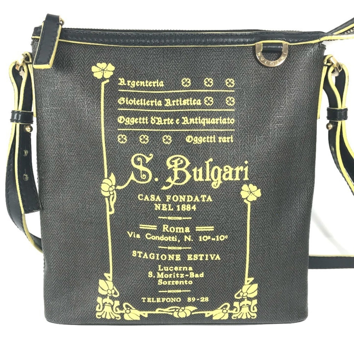 Bvlgari Pvc Gray Shoulder Bags
