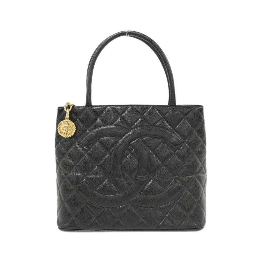 Chanel Calfskin Black Handbags