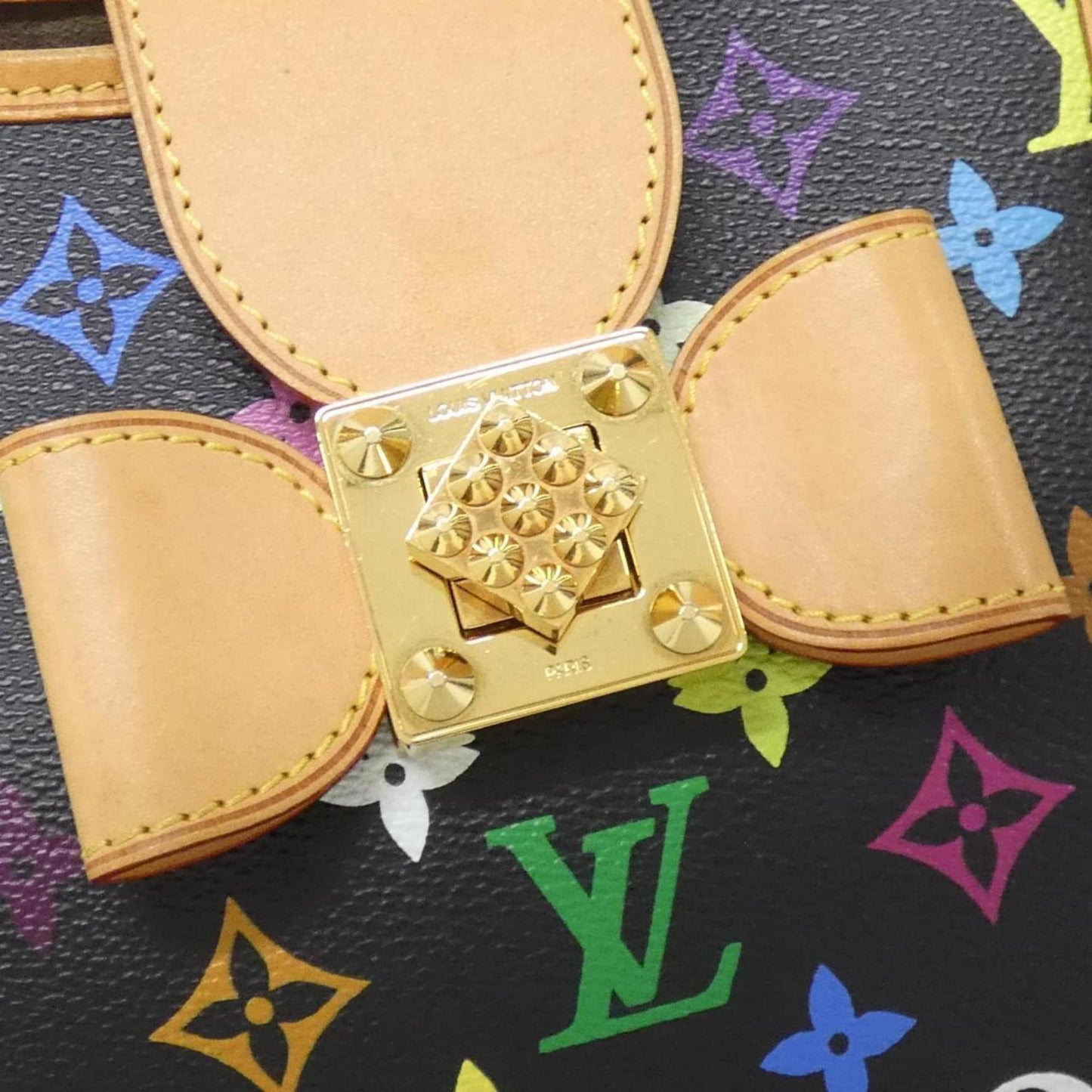 Louis Vuitton Coated Canvas Black Handbags