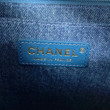 Chanel Denim Blue Shoulder Bags