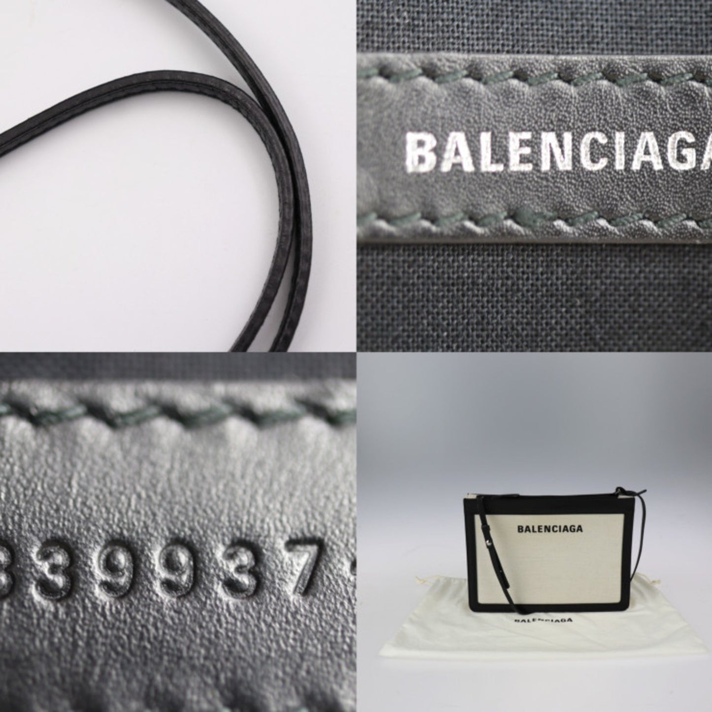 Balenciaga Canvas Black Clutch Bags