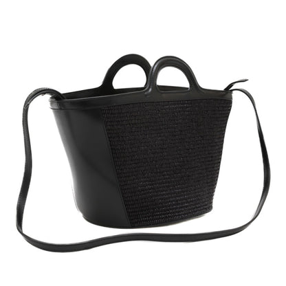 Marni Woven Fabric Black Handbags