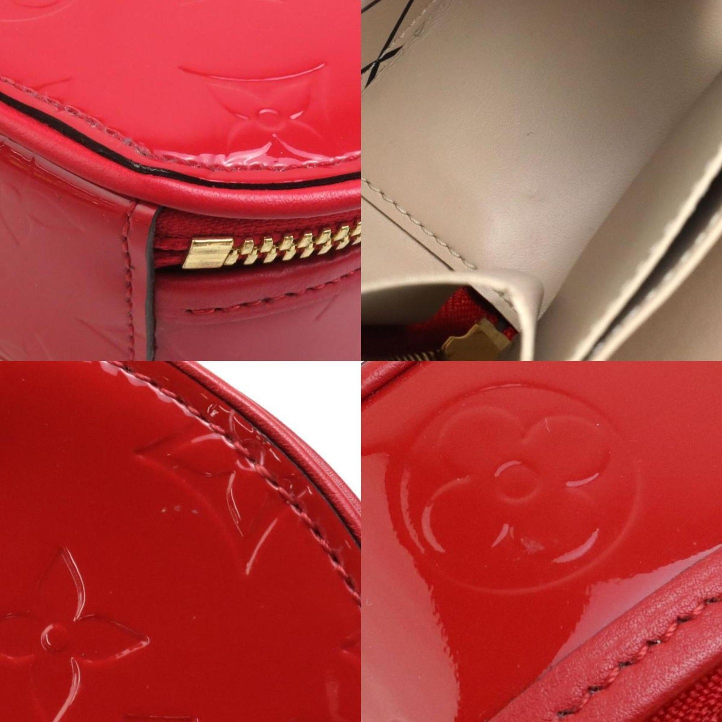 Louis Vuitton Vernis Red Shoulder Bags