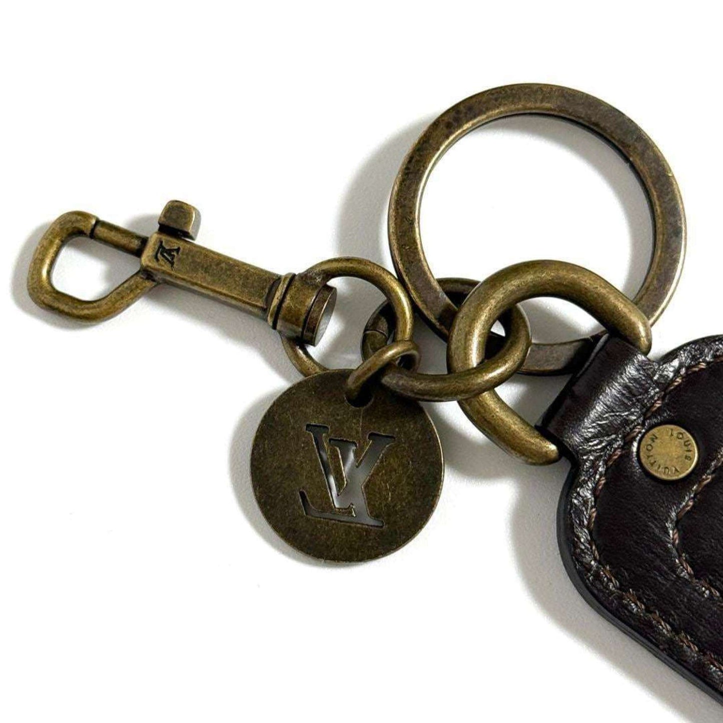 Louis Vuitton Other Metal Brown Key Rings