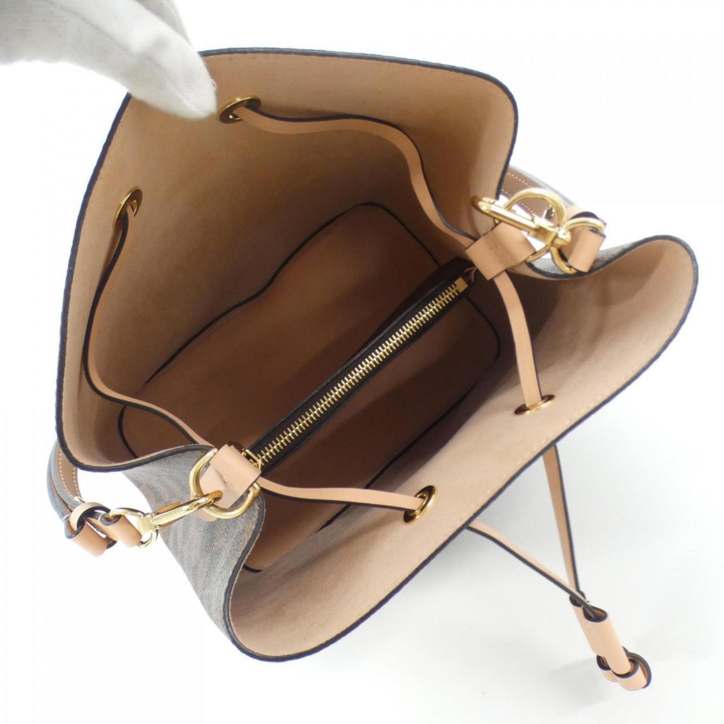 Louis Vuitton Coated Canvas Brown Shoulder Bags