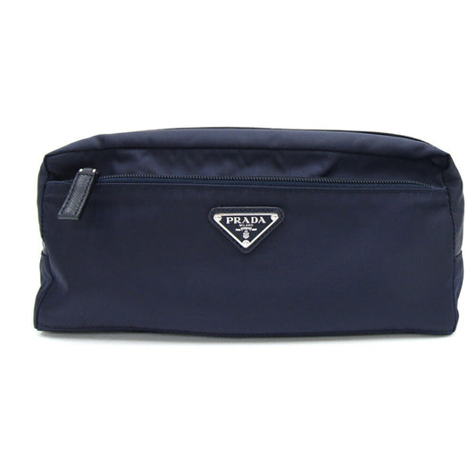 Prada Nylon Blue Clutch Bags