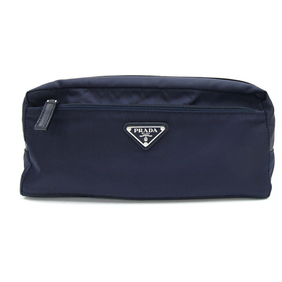 Prada Nylon Blue Clutch Bags