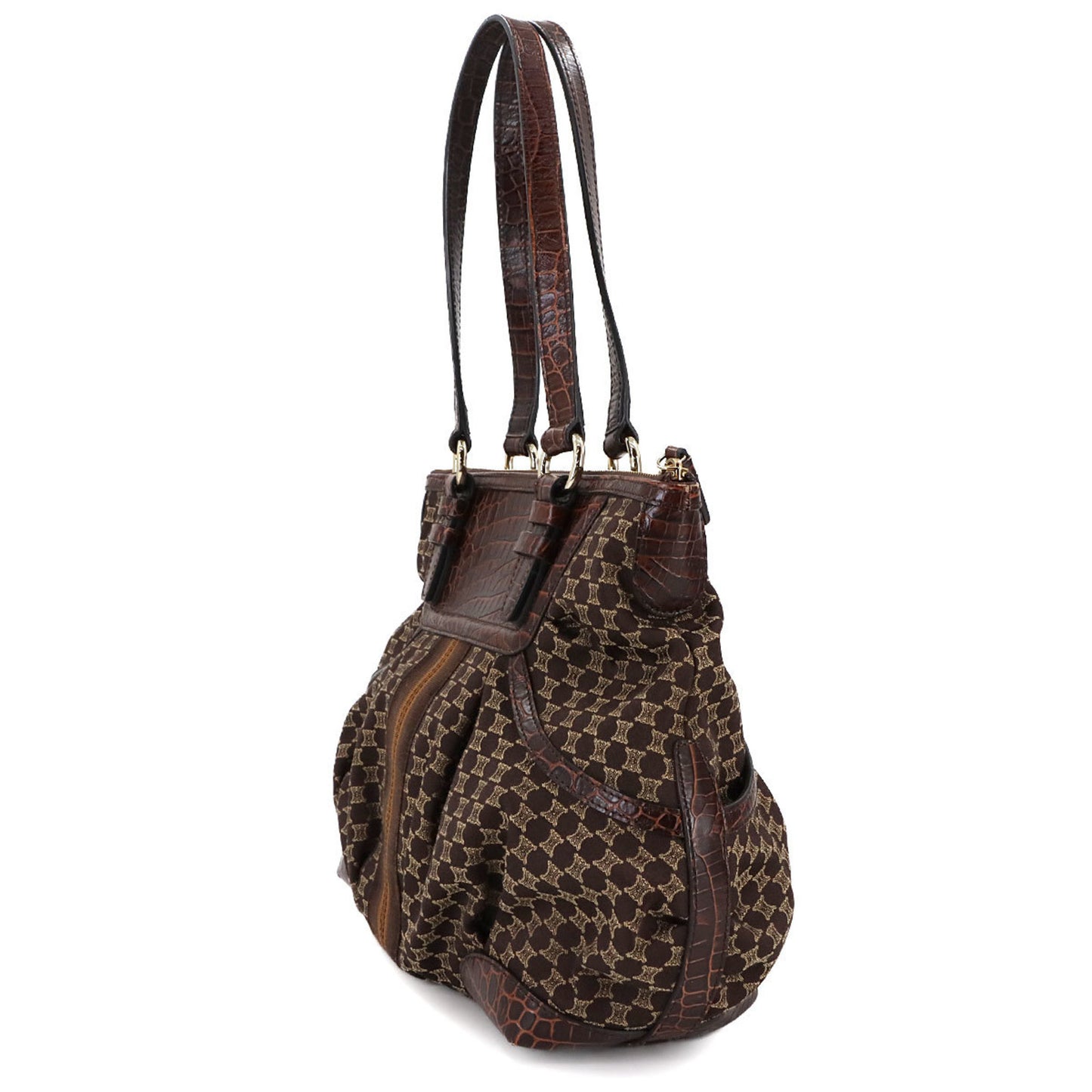 Celine Canvas Brown Handbags