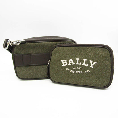 Bally Canvas Brown Shoulder Bags