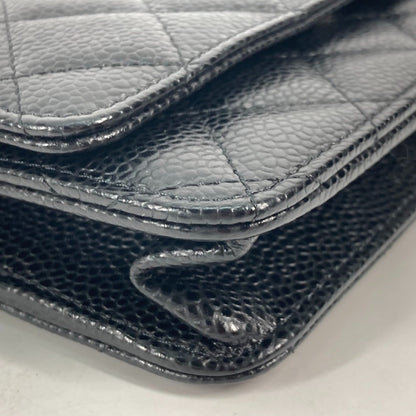 Chanel Calfskin Black Shoulder Bags