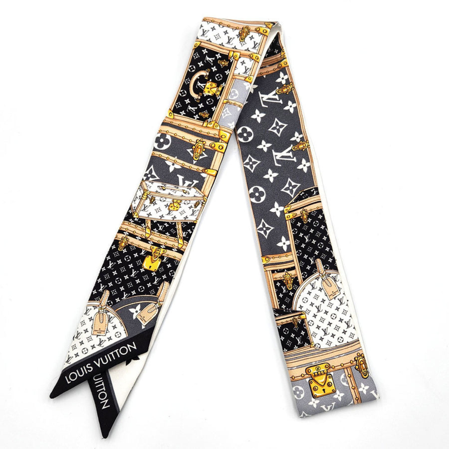 Louis Vuitton Silk Black Scarves