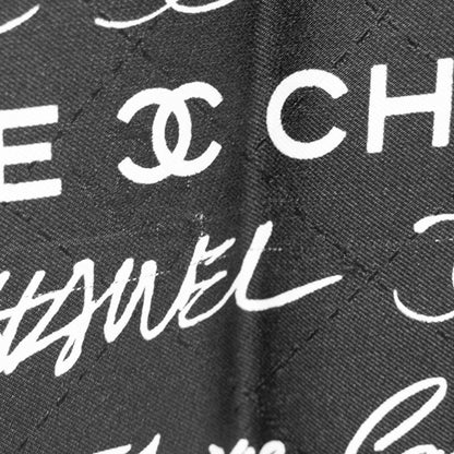 Chanel Silk Black Scarves