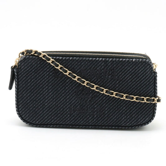 Chanel Canvas Blue Clutch Bags