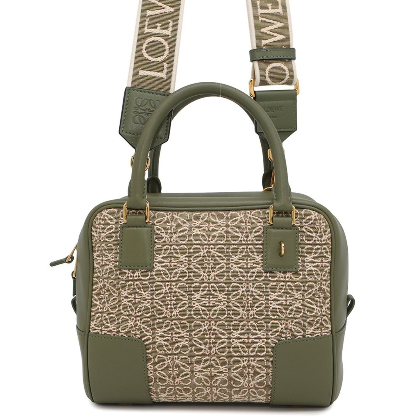 Loewe Canvas Green Handbags