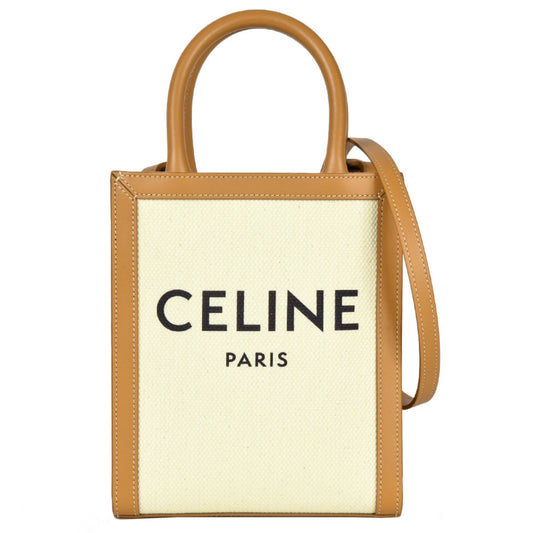 Celine Canvas Brown Shoulder Bags