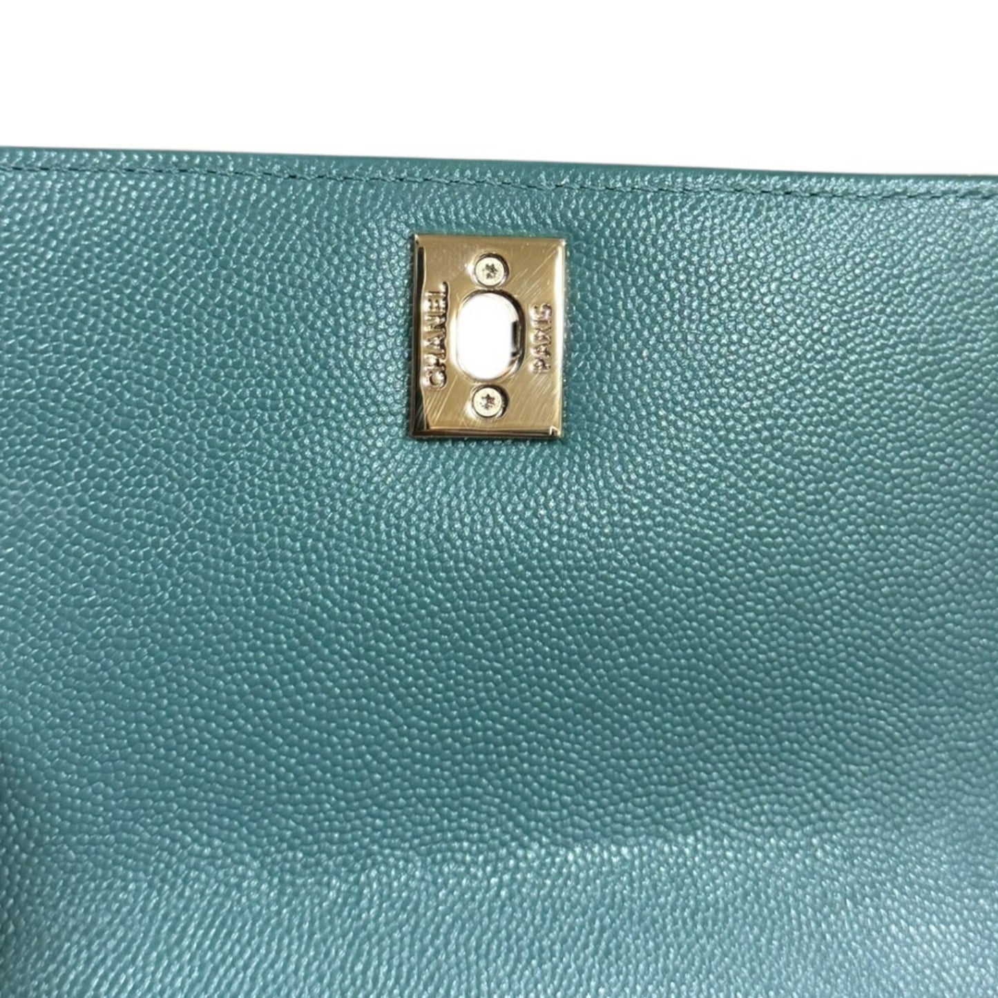 Chanel Calfskin Green Shoulder Bags