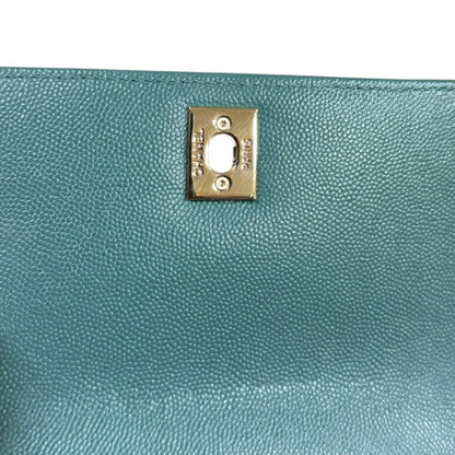 Chanel Calfskin Green Shoulder Bags