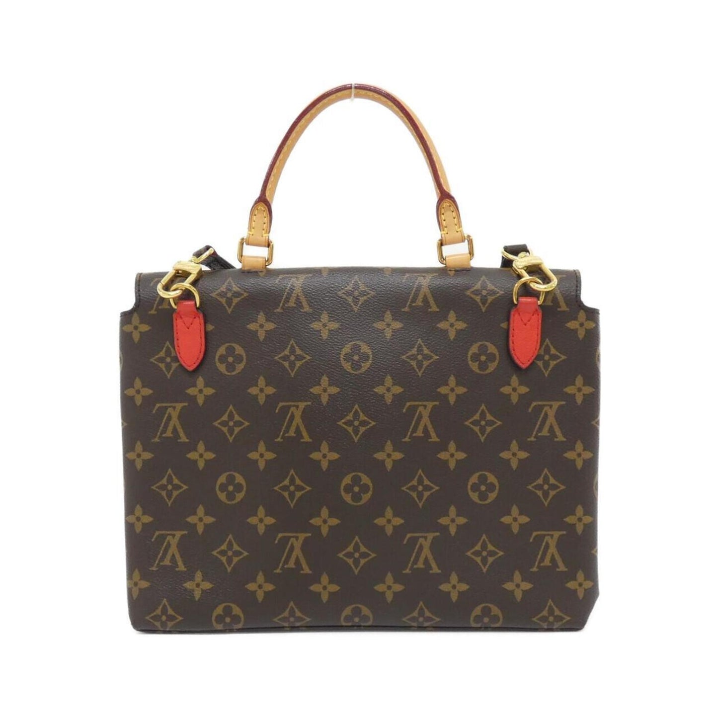 Louis Vuitton Coated Canvas Red Handbags