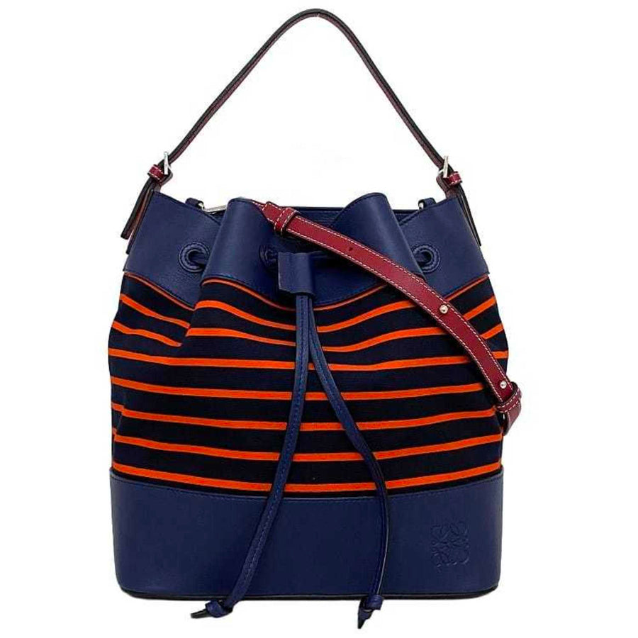 Loewe Canvas Black Shoulder Bags