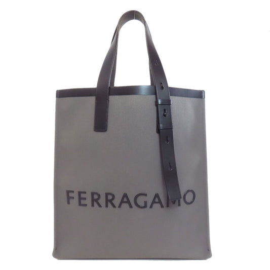Salvatore Ferragamo Canvas Gray Tote Bags