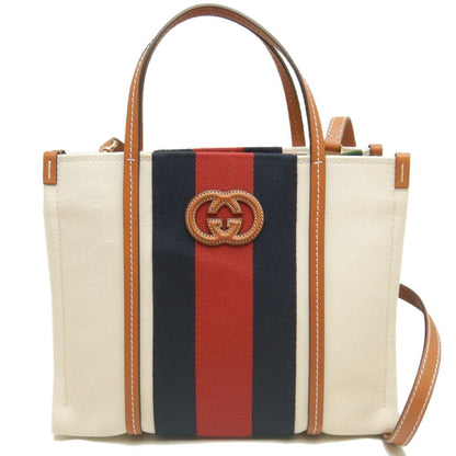 Gucci Canvas Brown Tote Bags